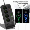 European Power Strip Wireless Charging USB TYPE C 4 Way