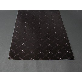 Black Diamond Plate Sign Vinyl, 24 inch x 30 Feet