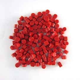 Red Opal Dots D0124 COE 90 Glacial Art Glass