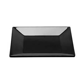 G.E.T. ML-102-BK Black 6" Square Plate, Large