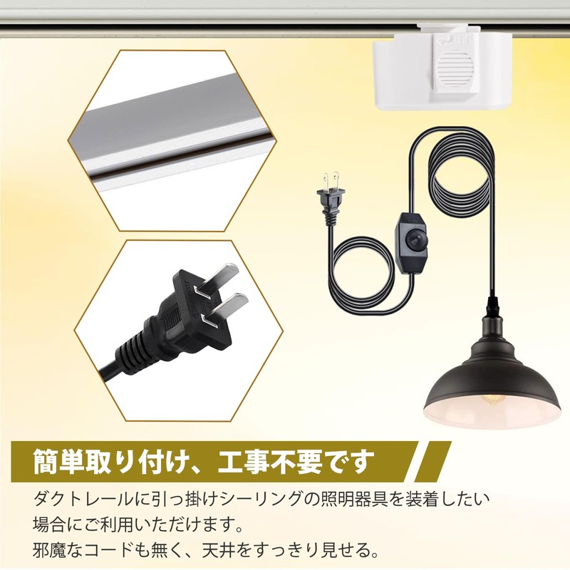 Pispoer | Hanging Ceiling Body for Lighting Bar | Plug
