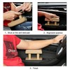 Adjustable Height Car Armrest Left Elbow Support Pad Anti-Fatigue Car