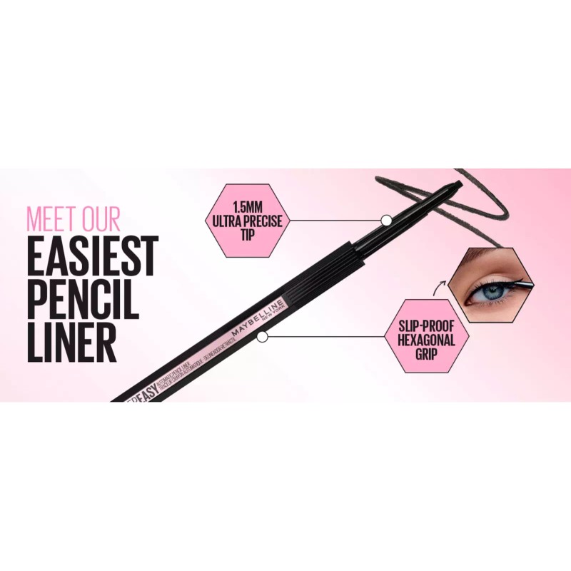 Maybelline Eyeliner Eyestudio Hyper Easy No Slip Pencil Color: Black