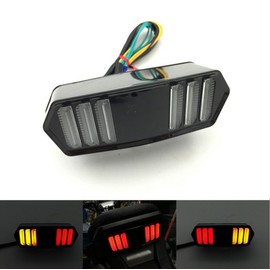 TASWK Motorcycle LED Turn Signal Tail Light Brake Stop Running Indicator Integrated Signal Lights for Honda MSX125/SF GROM CBR650F CTX700 CTX700N