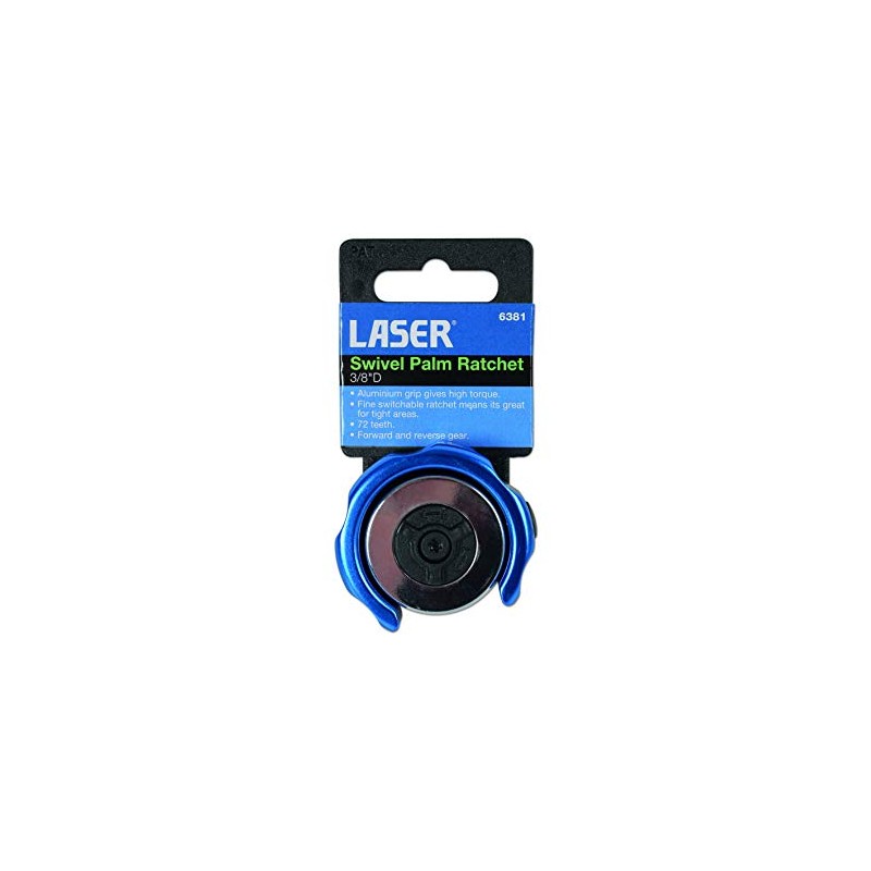 Laser 6381 Swivel Palm Ratchet 3/8"D