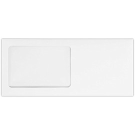 LUXPaper #10 All Purpose Window Envelopes | Peel & Press | 4 1/8" x 9 1/2" | White Wove | 28lb. Text | 50 Qty