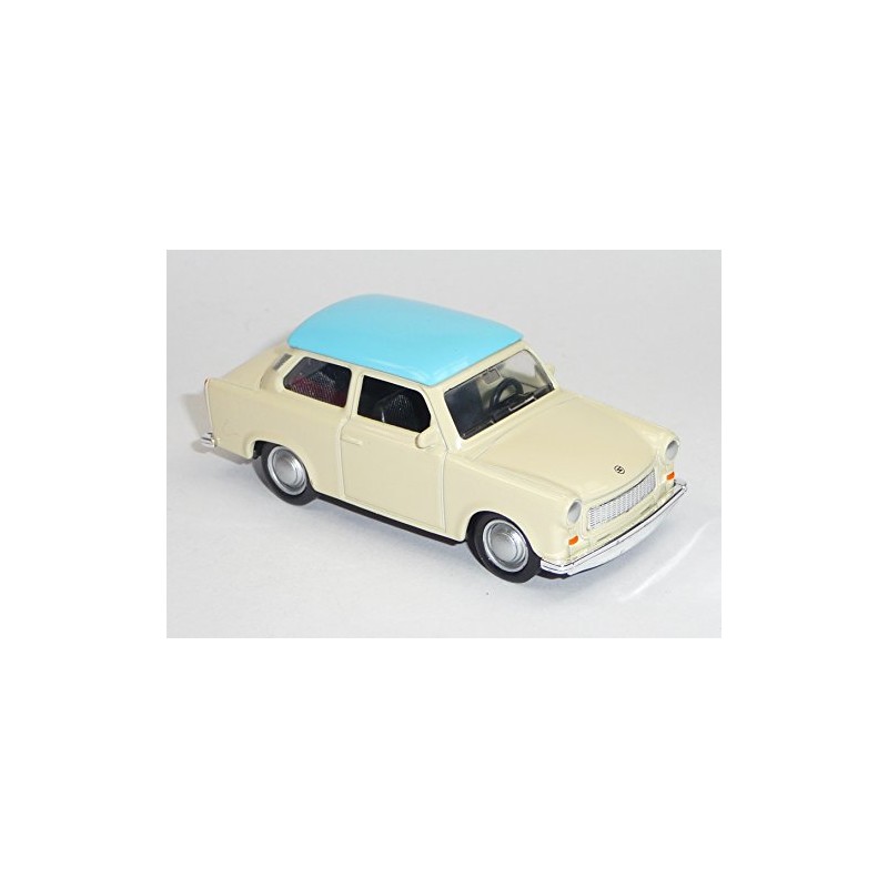 Trabant 601 Beige with Light Blue Roof Trabi Model Car