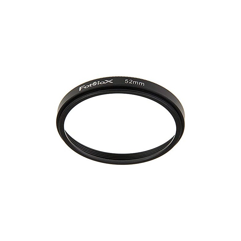 Fotodiox Metal Spacing Ring, Anodized Black 52-52mm