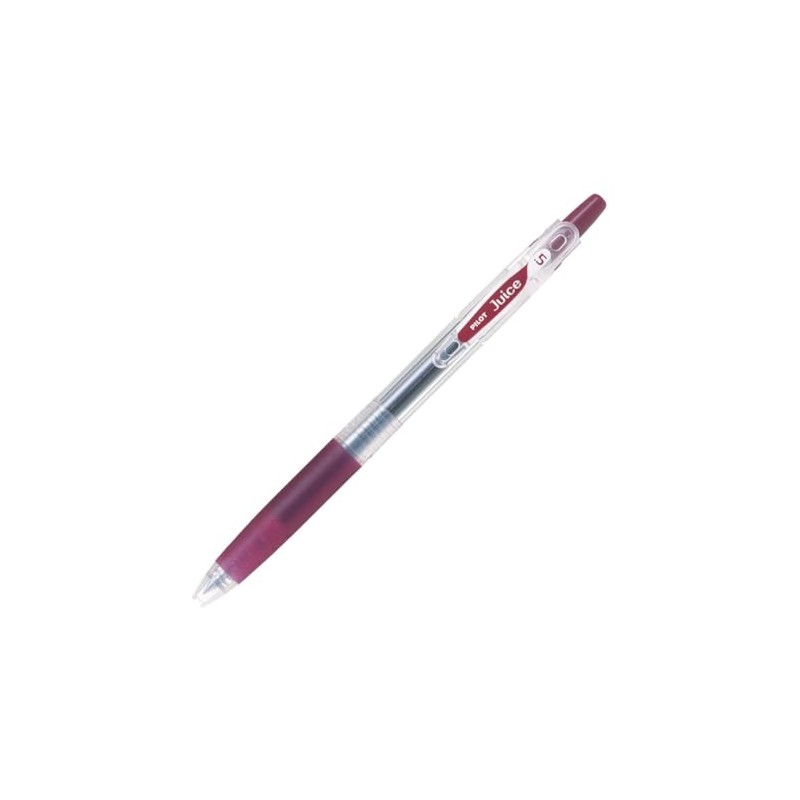 Pilot Gel Ballpoint Pen, Juice 0.5, Dark Red, 5 Count