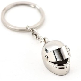 LMJX Axmerdal Exquisite Motorcycle Helmet Titanium Steel Keychain Birthday Gift Car Key Pendant