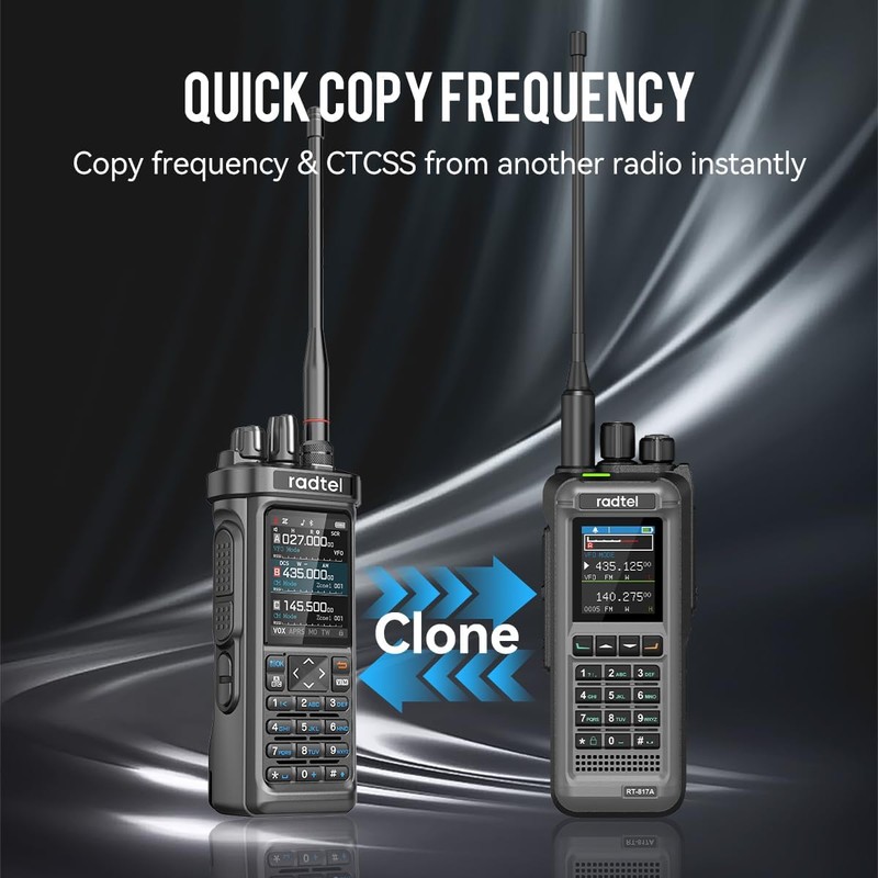 Radtel RT-950 PRO Ham Radio GPS/APRS, 10W Walkie Talkie Long