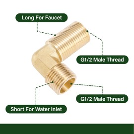 Solimeta Lead-Free Installation kit for Wall Mount Commercial Faucet, Backsplash Mount Set for Stainless Steel Commercial Kitchen Prep & Utility Sink, 2 Pack