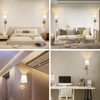 Battery Operated Wall Sconce Set of 2, Rechargeable Wall Lights