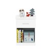 Furinno Tidur Nightstand, Solid White