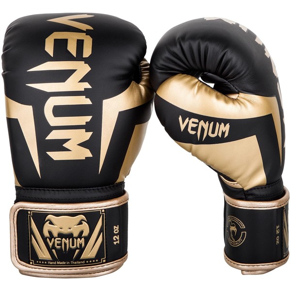 VENUM Boxing Gloves Elite - Elite (Black/Gold) (8oz)