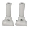 2Pcs Adjustable Flag Pole Holder Aluminium Alloy Metal Wall Mount