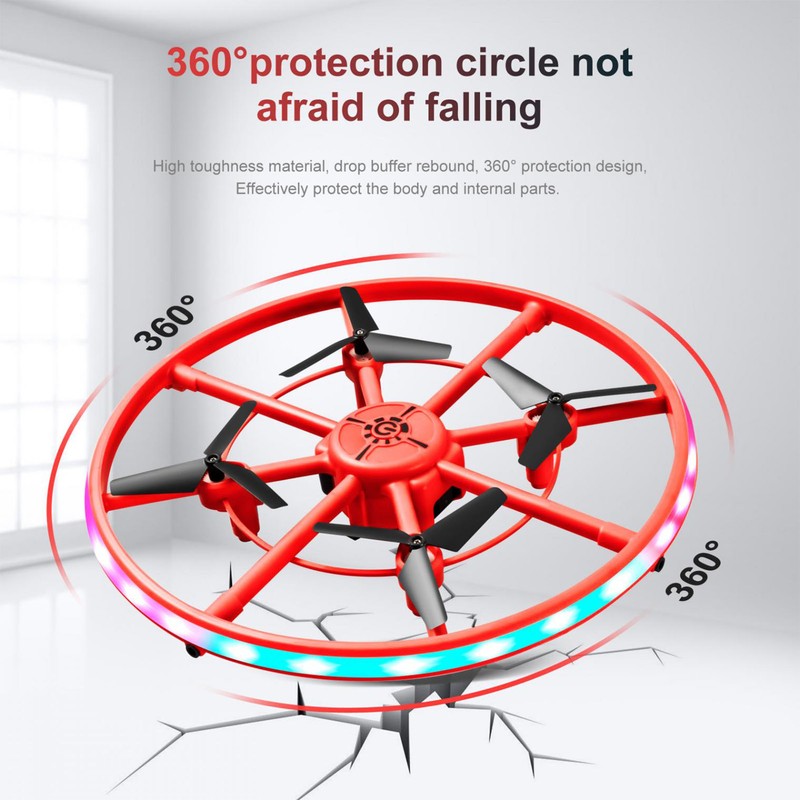 Flying Toys Drone with LED Light Remote Control Hand Drone