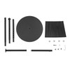 WsrrLun Scarf Display Rack 5.58ft Modern Freestanding Scarf Display Rack