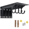 Closet Rod Support Bracket 12 Inch, Heavy Duty Wall Mount,