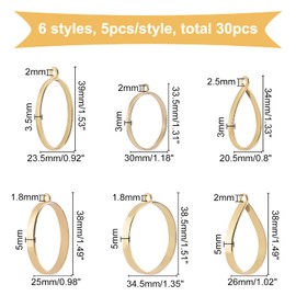 OLYCRAFT 30pcs Gold Round Open Back Bezel Round Frame Pendant Bezel Charms Open Back Frame with 1 Bow for Jewellery Making Pressed Flower DIY Resin Earrings Necklace 6 Styles