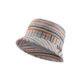 Sterntaler Striped Fishing Hat Unisex Cotton with UV Protection 50 for Optimal Protection on Sunny Days - Fisherman Hat Lined with Organic Batiste for Babies, White