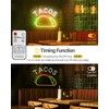 Upgraded TACOS LED Neon Light Signs with Timming Remote for