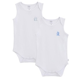 Baby Bodysuit, 100% Organic Cotton, Envelope Neckline, Wide Opening, Tag-less