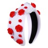 HZEYN Flower Headbands for Women Girls Summer Flower Embellished Knotted
