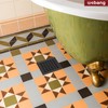 WEBANG 4 Inch Square Shower Floor Drain with Flange,Quadrato Pattern