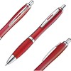 Libetui Set of 10 Ergonomic Ballpoint Pens Dark Red Ballpoint