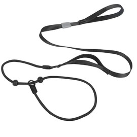 Rope Slip Lead for Dogs, Slip-On Rope Leash Dog 1.7m, Long Training Rope for Dogs,Durable Dog Control Leash Anti-Choking (Black)