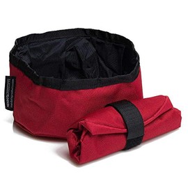 Mendota Pet Collapsible Dog Bowl - Pet Travel Food & Water Bowl - Made in The USA - Red, 48 oz.