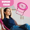 HEPINGONHE Bungee Chair Folding Saucer Chair Comfortable Relaxing Lounger Portable