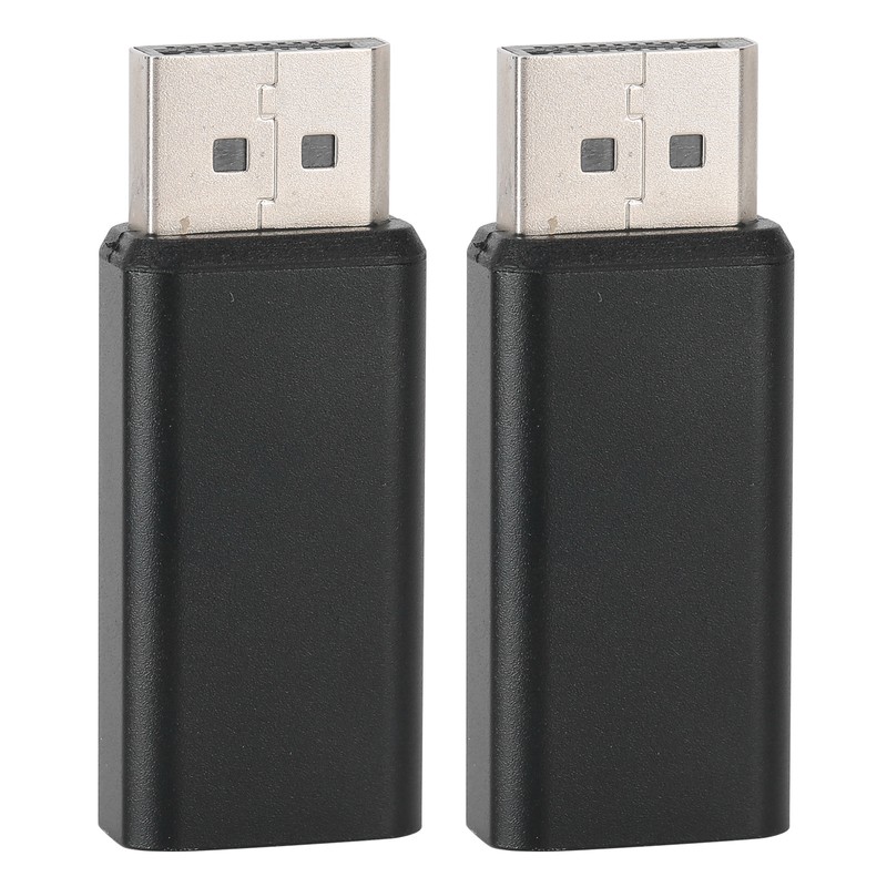2Pcs DP Male to HDMI Female Adapter Converter Transformer for