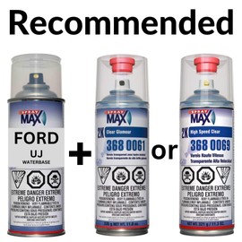 Collision Quest Factory Matched Automotive Spray Paint for Toyota Automobiles (223 Caviar/Graphite Black, 8 oz Solvent)