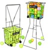 ShelfElites Tennis Ball Hopper, Portable Tennis Ball Holder with Handle