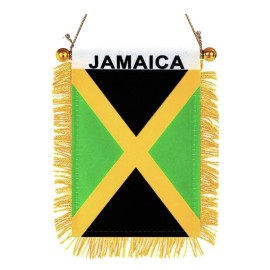 Does Not Apply 4 X 6 Jamaican Flag Small Flags Banners for Car Rearview Mirror Free Shipping!!