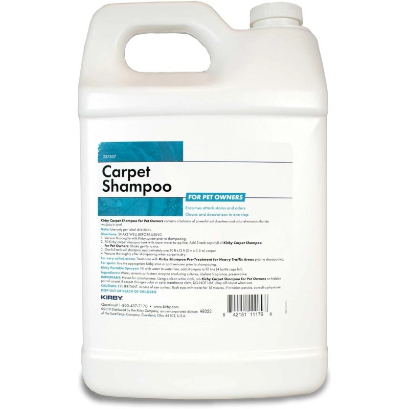 For Kirby Kirby Pet Foaming Carpet Shampoo 1 Gallon -
