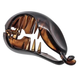 Camila Paris CP2301 2.75 Inch Small Hair Clip for Women Tortoise Shell, Strong Hold Decorative, Durable Styling Girls Hair Accessories. Hair Ponytail For Women with Curly Thick Hair. Made in France