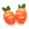 HJ Garden 5pcs Wool Felting Carrots, Home Decoration Ornament Gift,