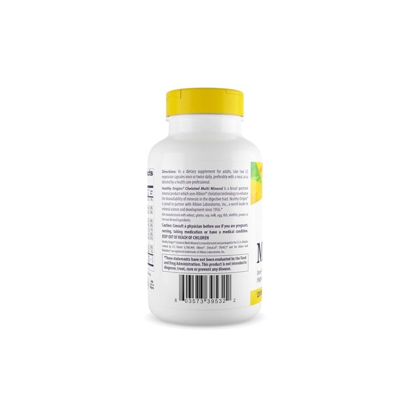 Healthy Origins Chelated Multi Mineral (featuring Albion Minerals), 240 Veggie