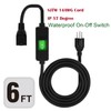 (6Feet) 3-Prong Outdoor Waterproof Extension Switch Cord, in-Line On/Off Switch