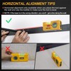 PREXISO 2-in-1 Line Laser Level - Mini Torpedo Level with