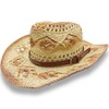 Lusstiazz Cowboy Hat Band for Cowboy Cowgirl Western Brown Hat