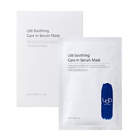 LBB Soothing Care In Serum Mask - Hoja de mascarilla hipoalergénica para calmar, hidratar, hoja de morera de papel vegano, protectol, ácido hialurónic
