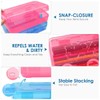 AIMALL Basic Transparent Plastic Pencil Case | Multifunctional Stationery Storage