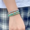 KELITCH Women's Crystal Bead Bracelets Adjustable Beach Bracelets Candy Colours