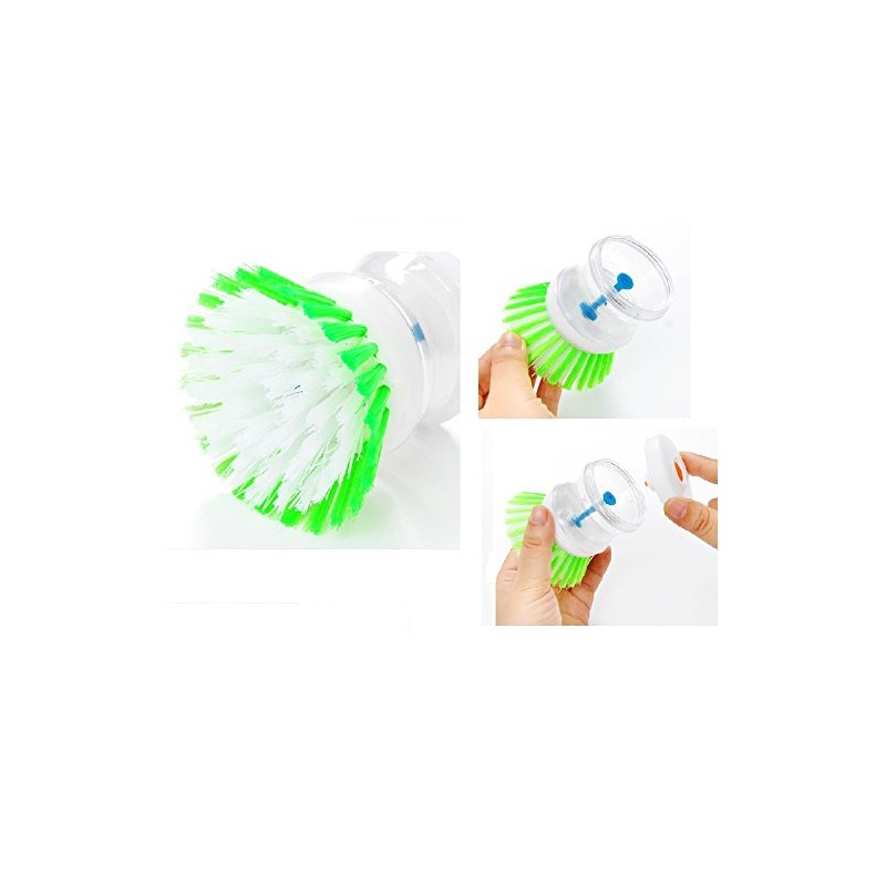 GOSONO 2PCS Hydraulic Plastic washing brush pot multicolor kitchen gadgets