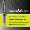 PILOT Precise Varsity Pre-Filled Fountain Pens, Medium Point Stainless Steel