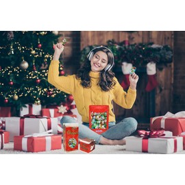 Christmas Santa Helpers, Milk Chocolate Party Bag Fillers, Individually Wrapped Foils, Resealable Bag, Dairy (5 Pounds (Bulk))